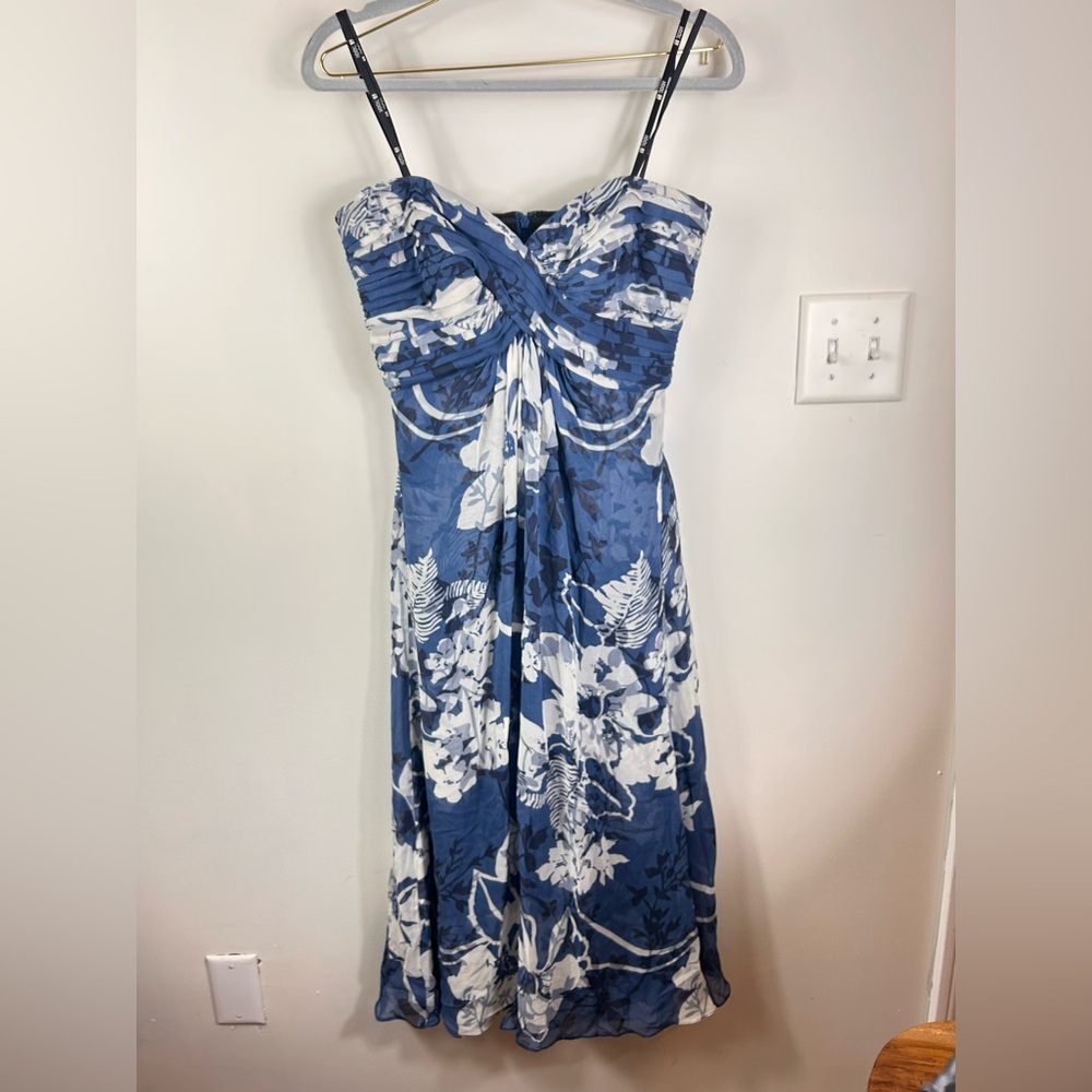 Tadashi Women’s Silk Cool night out maxi in gorgeous blues